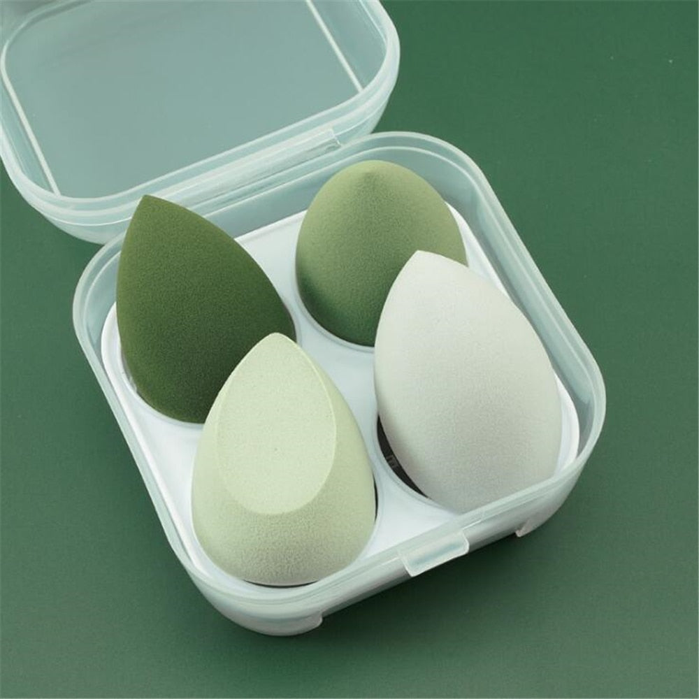 Makeup Sponge Set — Flawless Blending with 4 Velvety Puffs