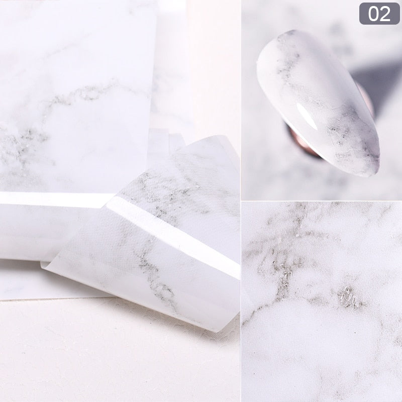 Holographic Nail Foil Transfer Stickers — 24-50 Sparkly