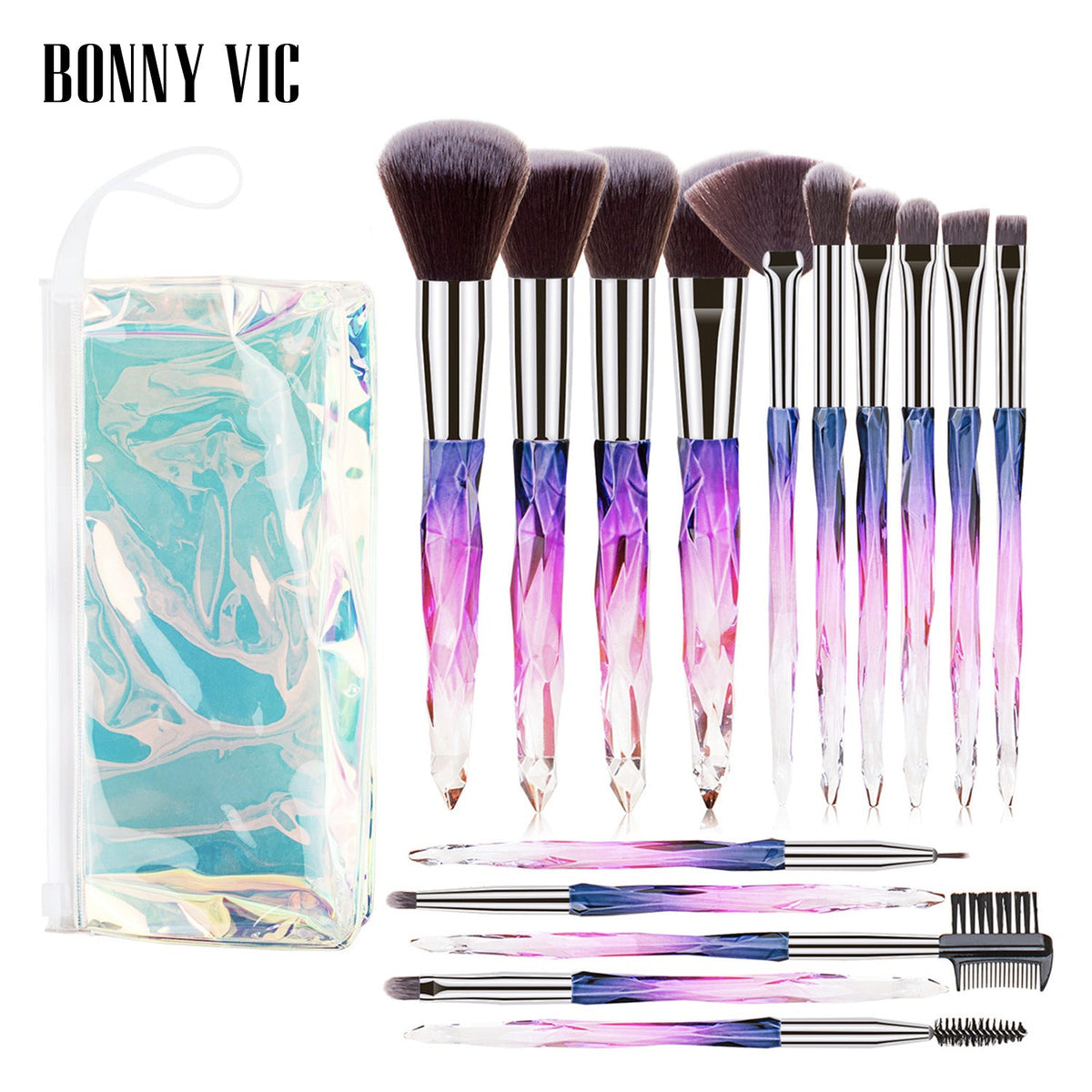15-Piece Makeup Brush Set for Smooth, Blended Looks