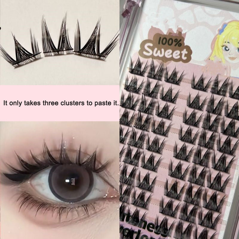 Segmented False Eyelashes for Custom Natural Volume
