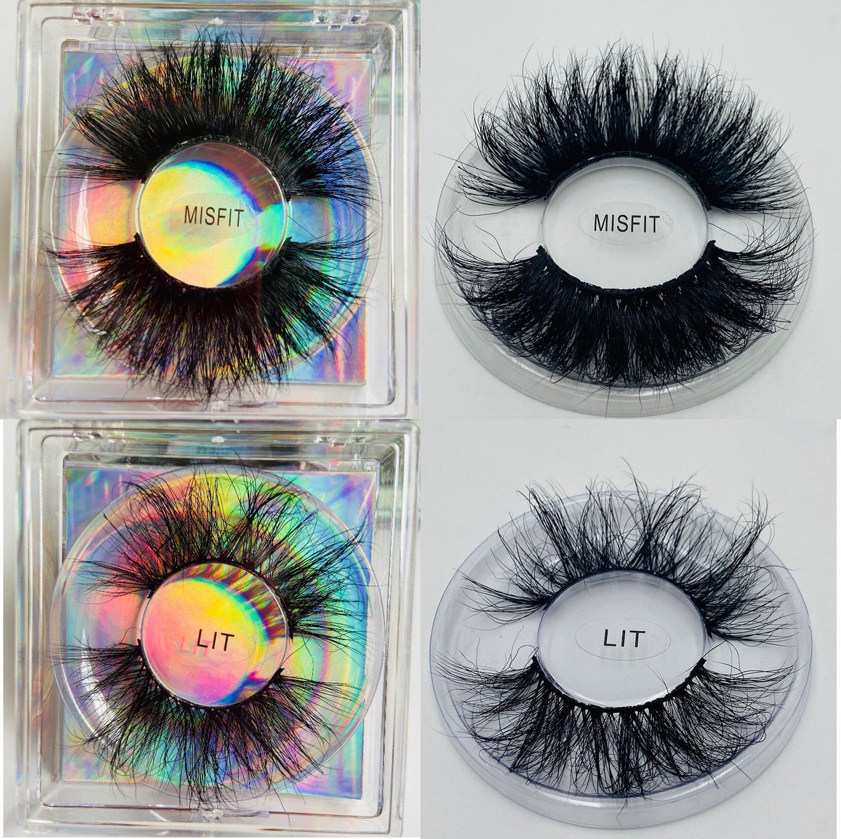 25mm False Eyelashes – Fluffy 8D Dramatic Glam Look