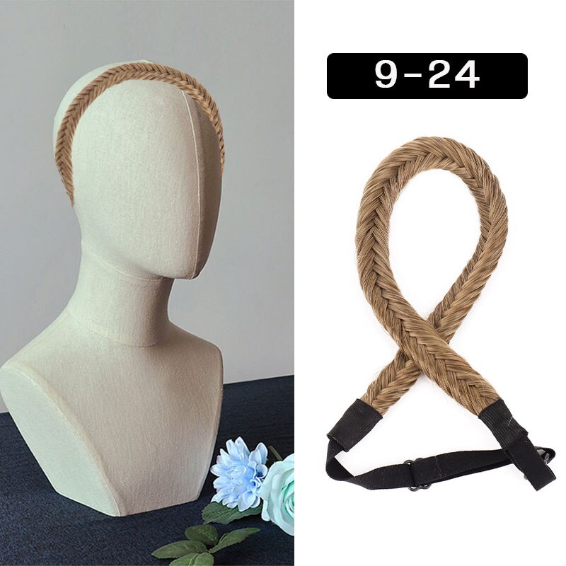 Fishbone Braid Hairband - 16-inch Voluminous Style, 6 Shades