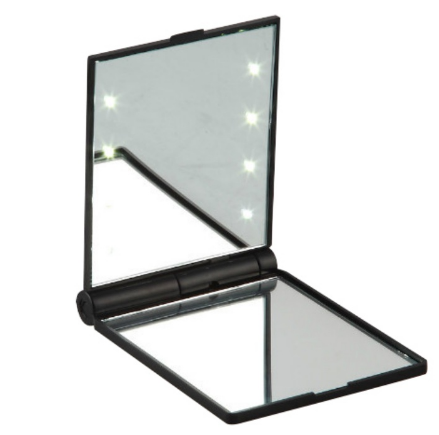 Compact LED Folding Mirror — Flawless Makeup Anywhere, 8