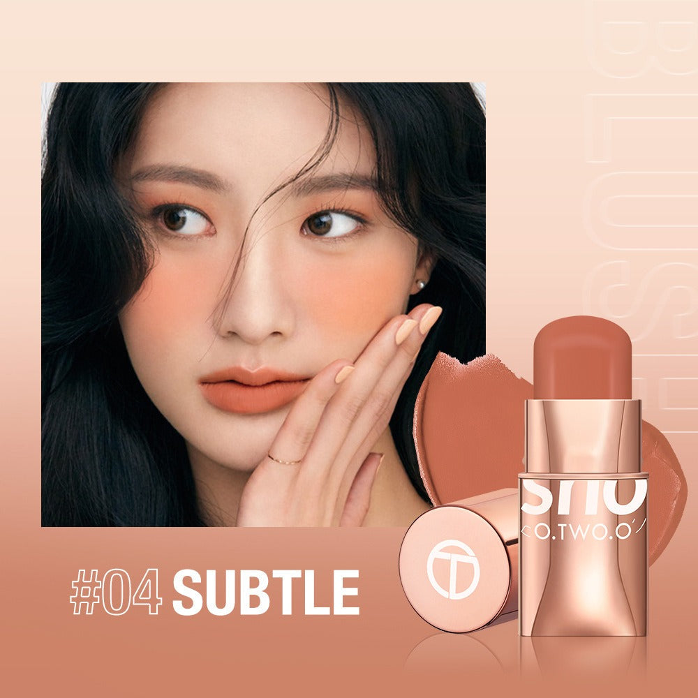 3-in-1 Cream Blush Stick for Soft Natural Rosy Cheeks