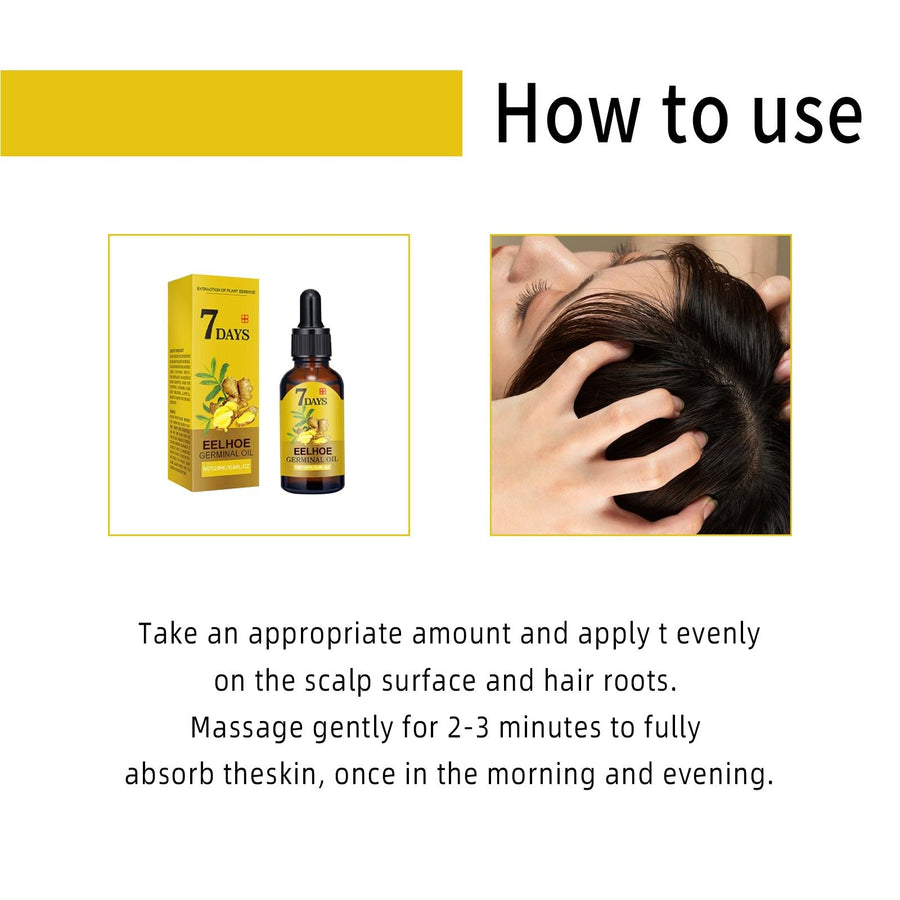 Ginger Hair Oil for Nourishing and Moisturizing Hair