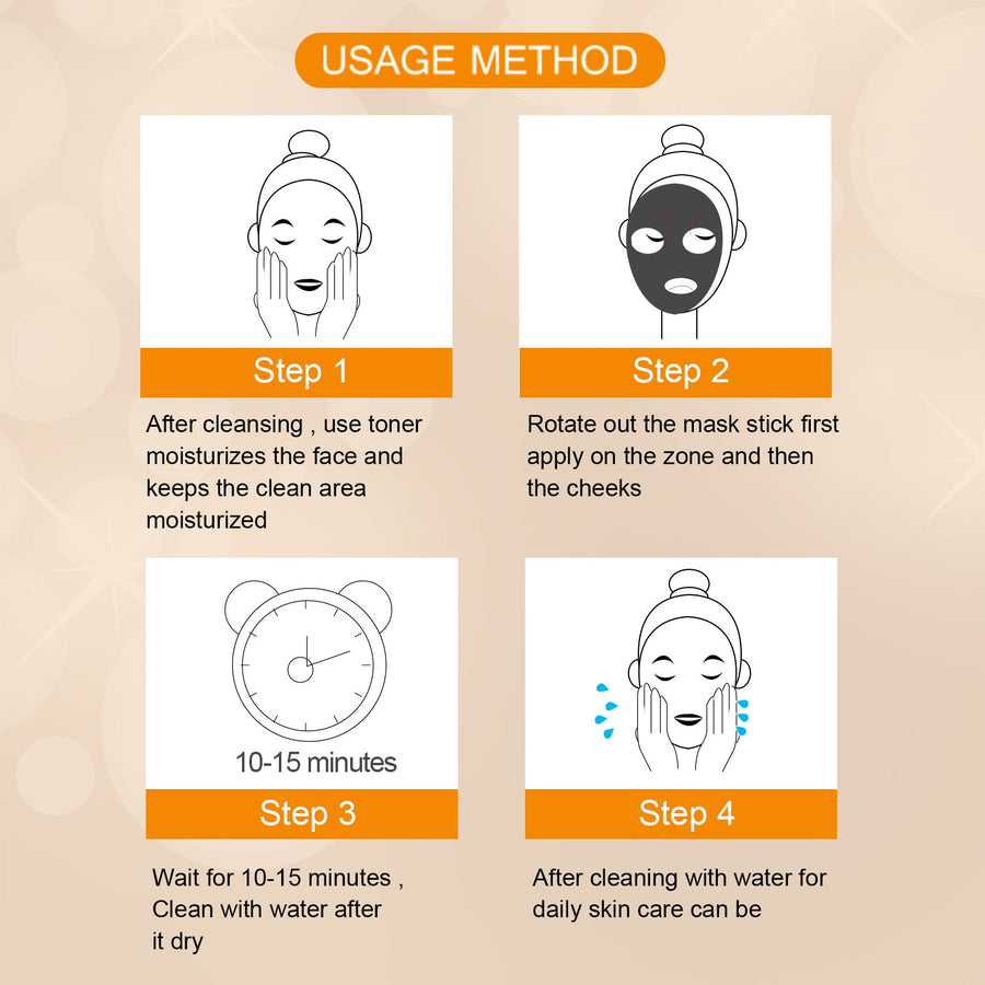 Solid Mud Mask Stick Trio for Oil Control & Glow