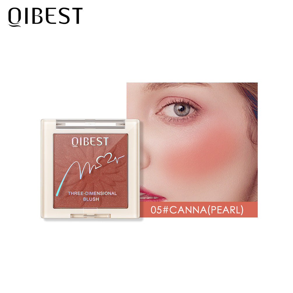 Pressed Blush Powder for Natural Pearlescent Cheeks