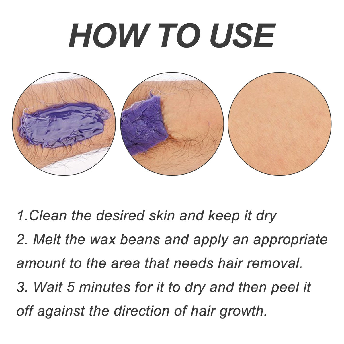 Hard Wax Beans for Gentle Painless Hair Removal at Home