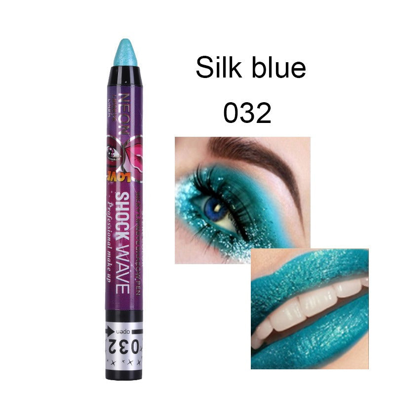 Eye and Lip Pencil Set: 36 Glitter Shades, 2-in-1