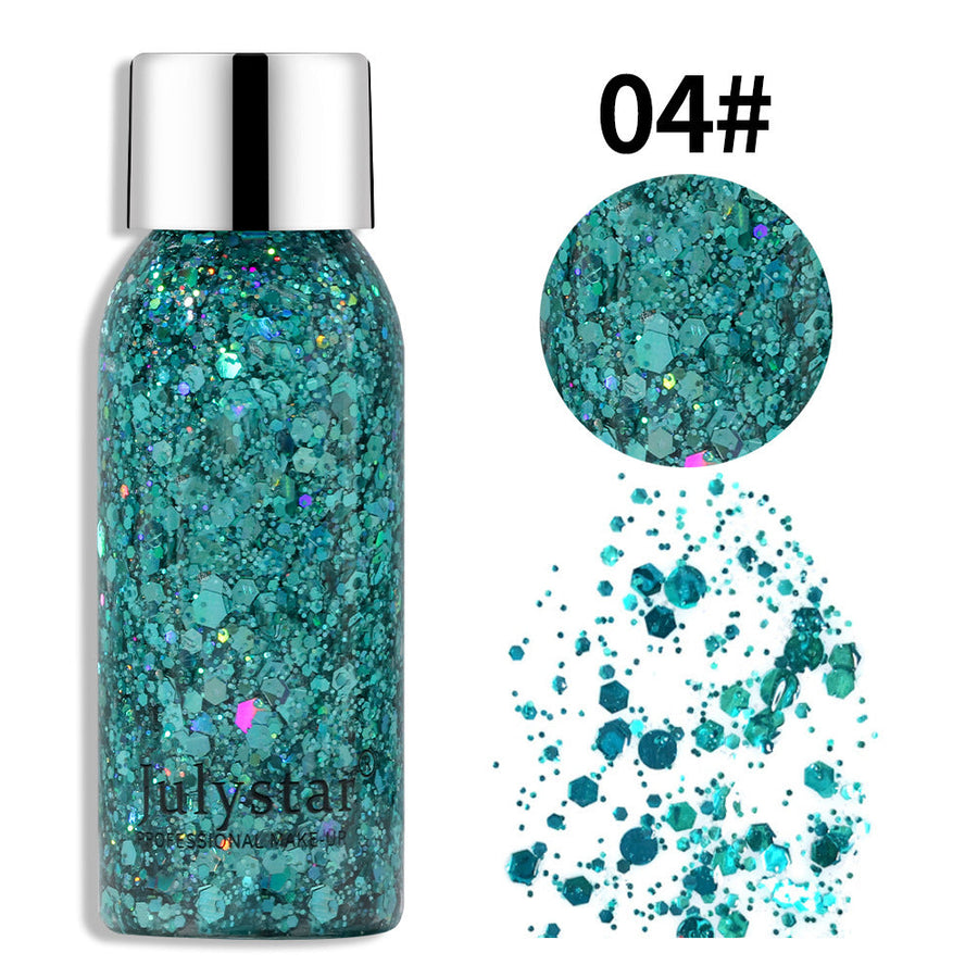 Cosmetic Glitter Makeup for Dazzling Stage Sparkle