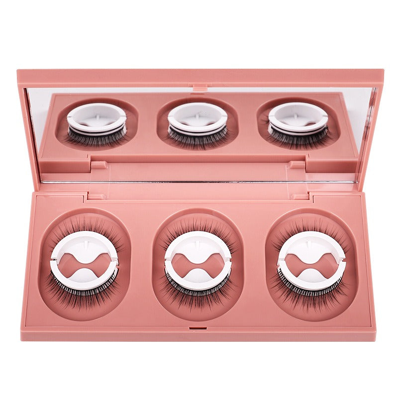 Self-Adhesive False Eyelashes With Built-In Mirror