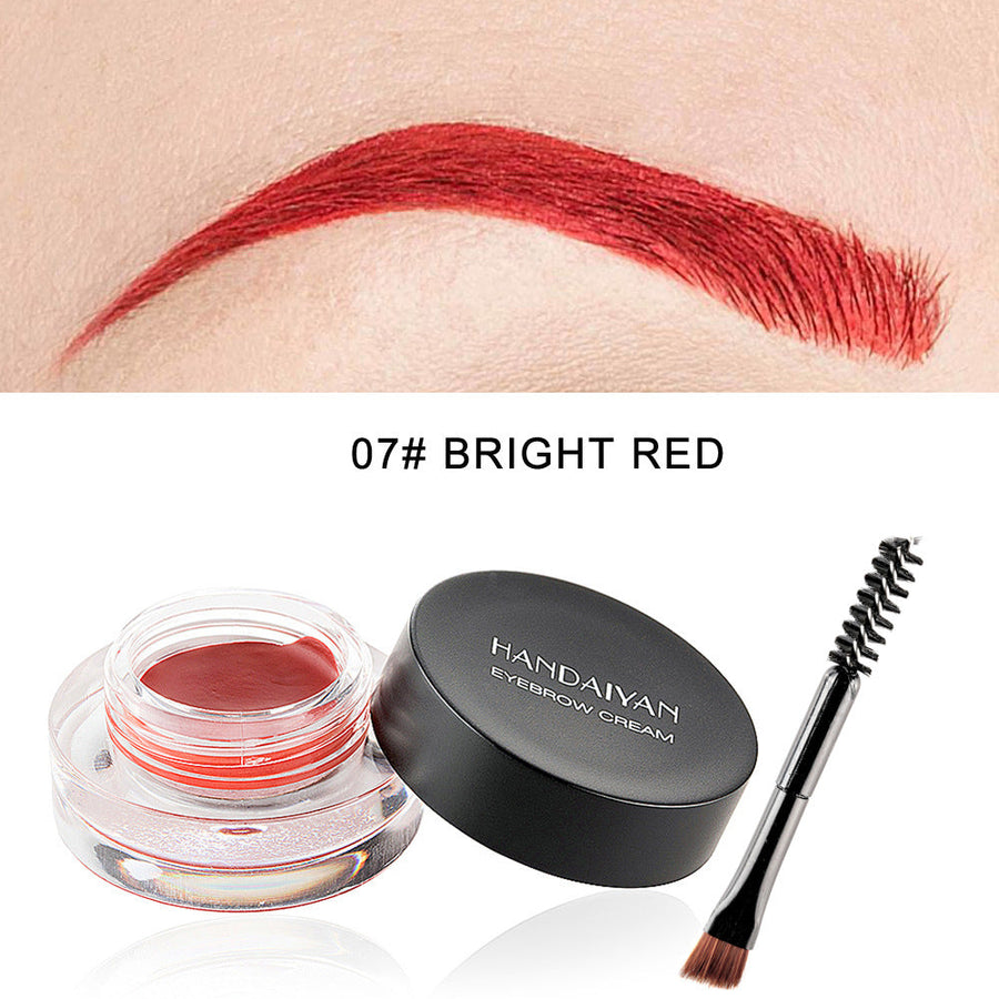 Waterproof Eyebrow Gel & Eyeliner Cream, 12 Colors