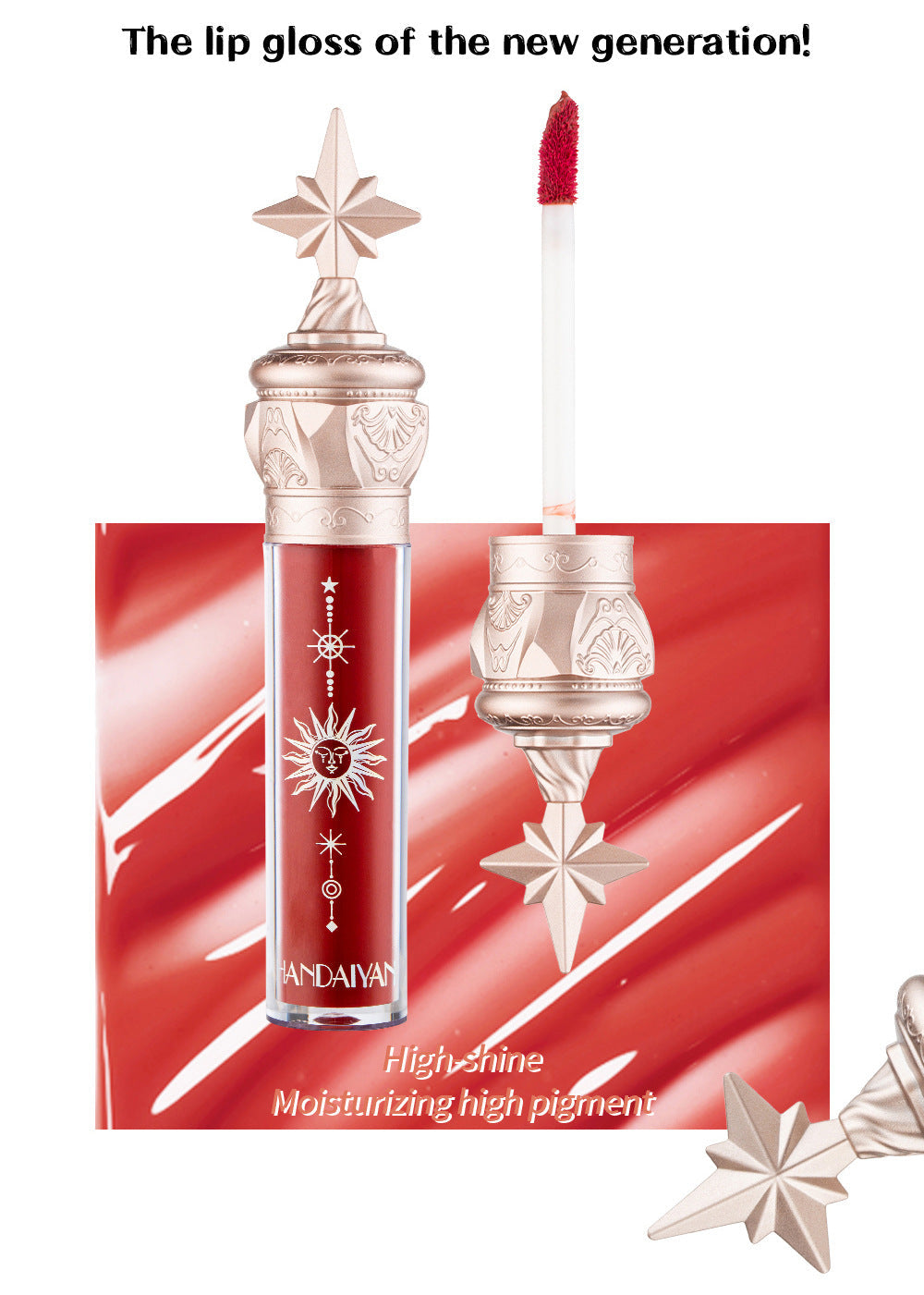 Lip Gloss Makeup for Mirror-Shine Moisture & Color