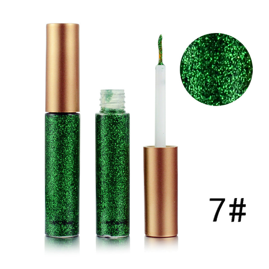 Glitter Eyeliner for Colorful Reflective Eye Looks