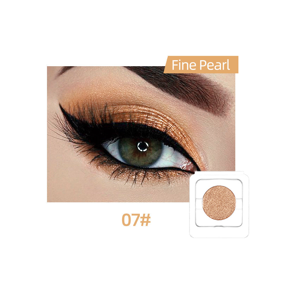 Waterproof Pearlescent Eyeshadow for Warm Golden Radiance