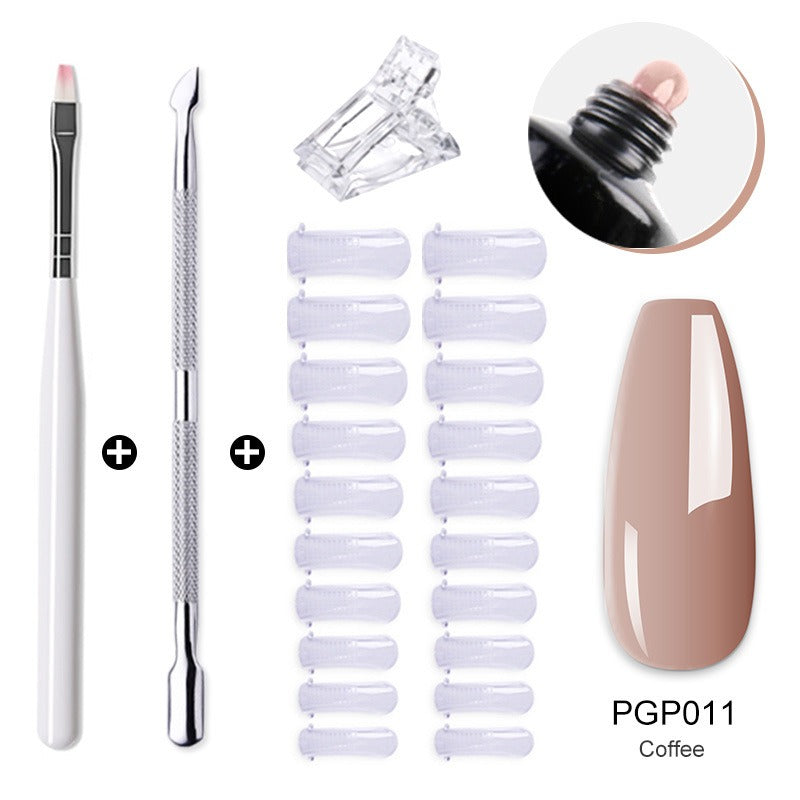 Gel Nail Extension Kit — Salon-Quality Cured Gel and Tips