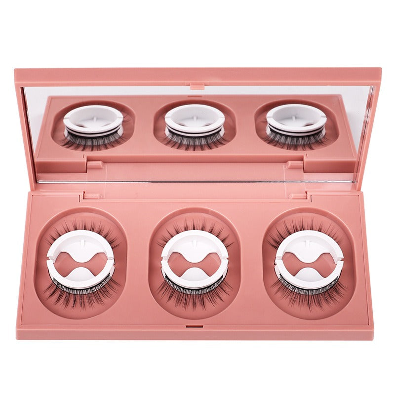 Self-Adhesive False Eyelashes With Built-In Mirror