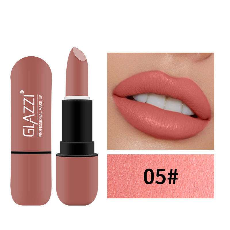 Velvet Matte Capsule Lipstick for Bold, Vivid Color