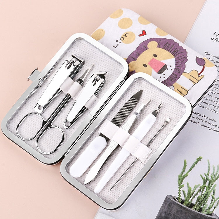 18pc Rose-Gold Manicure & Pedicure Kit — Salon-Quality Nail
