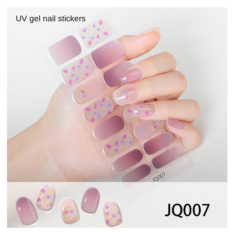 Semi-Cured UV Gel Nail Stickers — Salon Art in Seconds