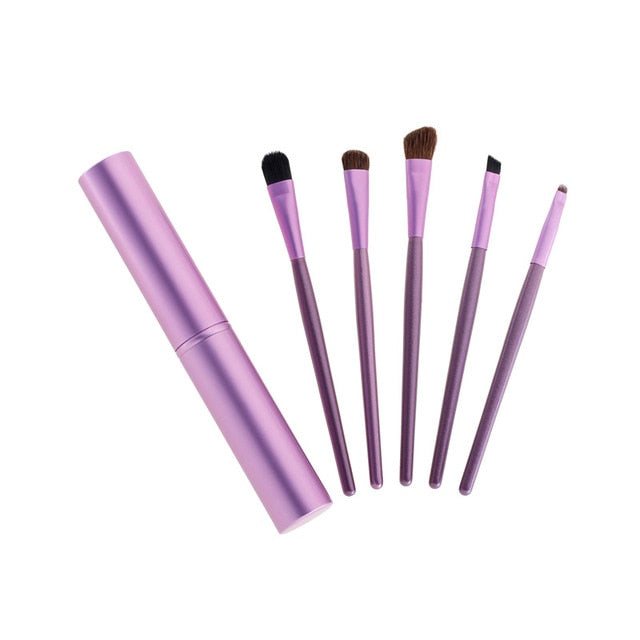Travel Mini Eye Makeup Brushes Set — 5-in-1 Portable Kit