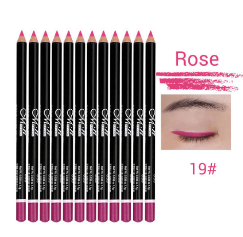 12-Color Waterproof Eyeliner Pencil Set for Bold Looks