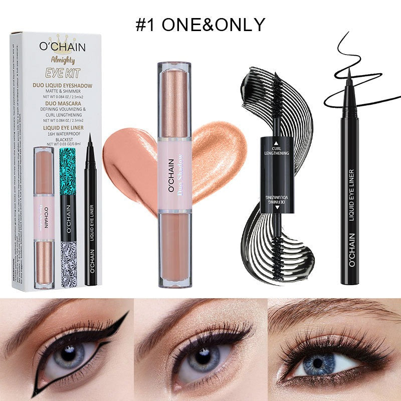 Eye Makeup Kit for Long, Thick, Curling Defined Lashes