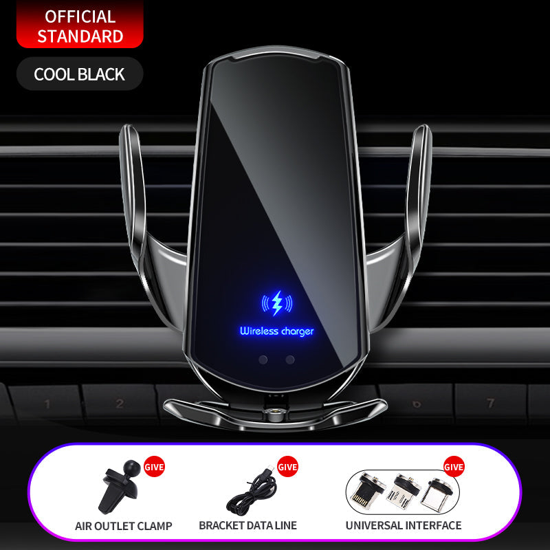 15W Auto-Clamp Wireless Car Charger Phone Mount