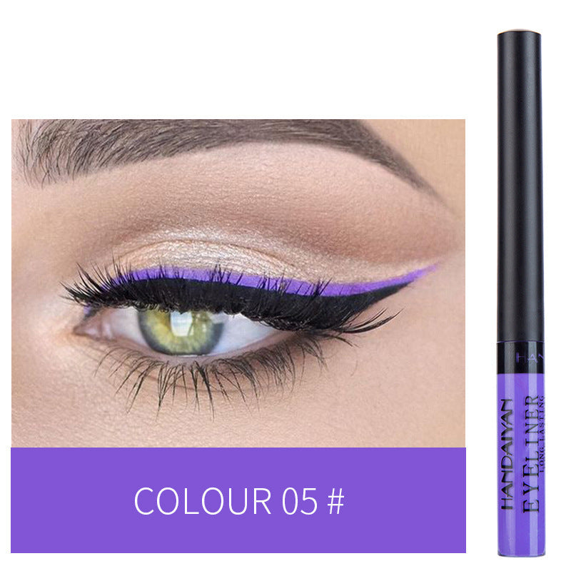 12-Color Matte Liquid Eyeliner Set for Bold Eye Looks