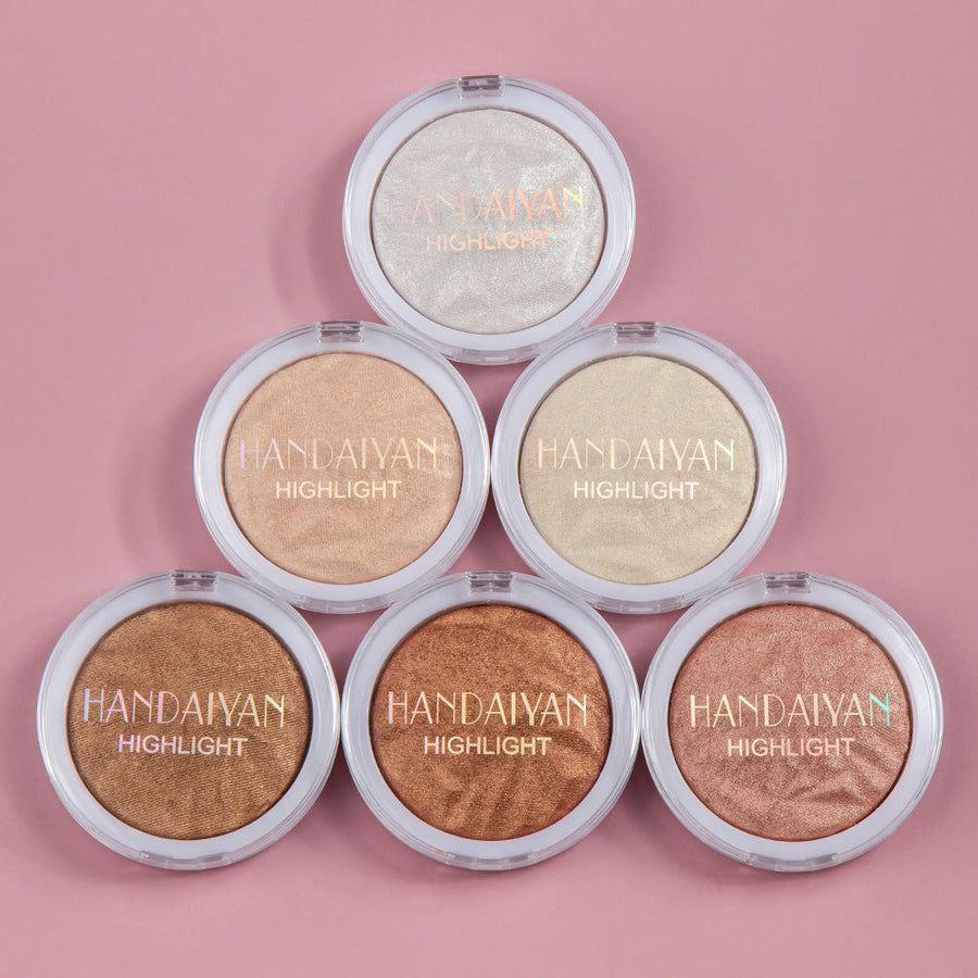 Pressed Highlighter Makeup Powder for Intense Glow