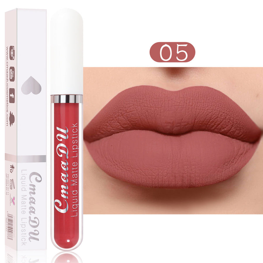 Matte Liquid Lipstick, Waterproof 18-Color Collection