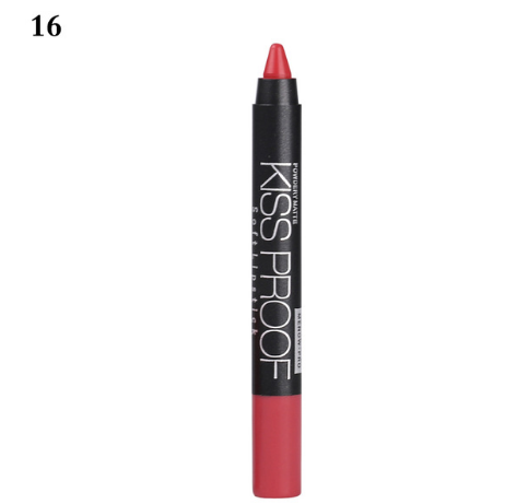 Waterproof Kiss-Proof Lip Pencil Lipstick, Longwear