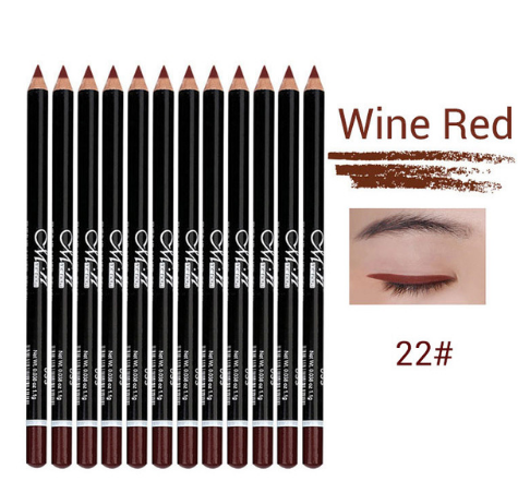 12-Color Waterproof Eyeliner Pencil Set for Bold Looks
