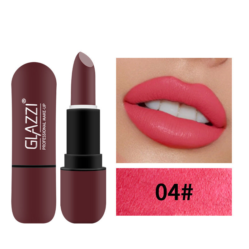 Velvet Matte Capsule Lipstick for Bold, Vivid Color