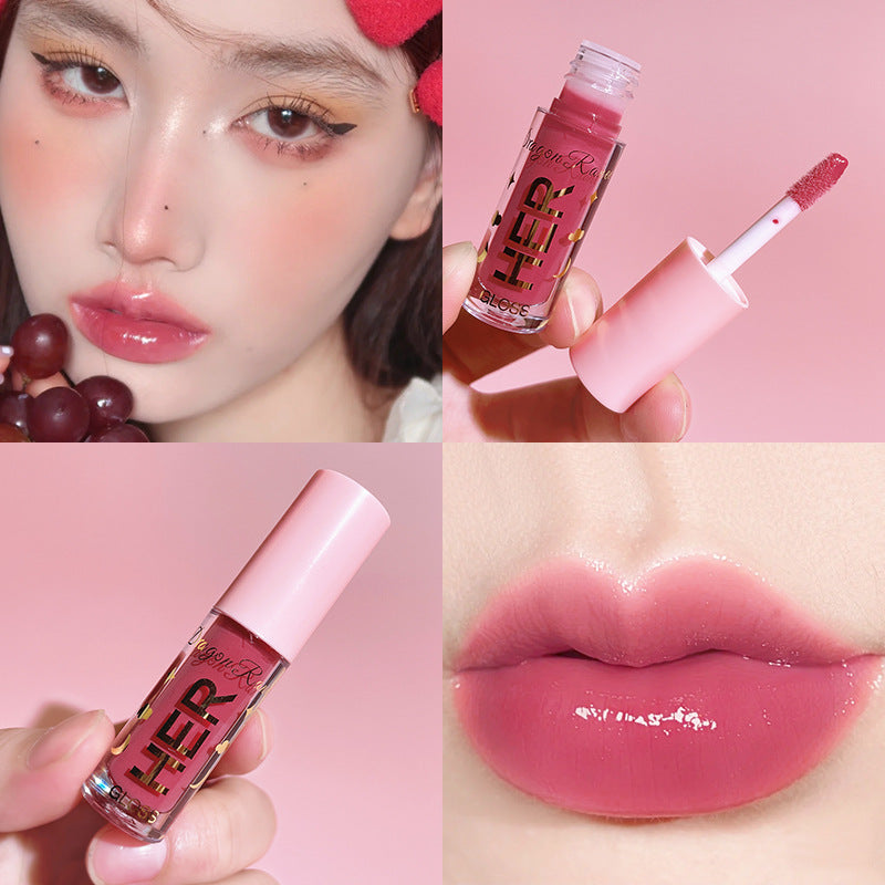 Glazed Mirror Water Lip Gloss for Juicy Glass Shine