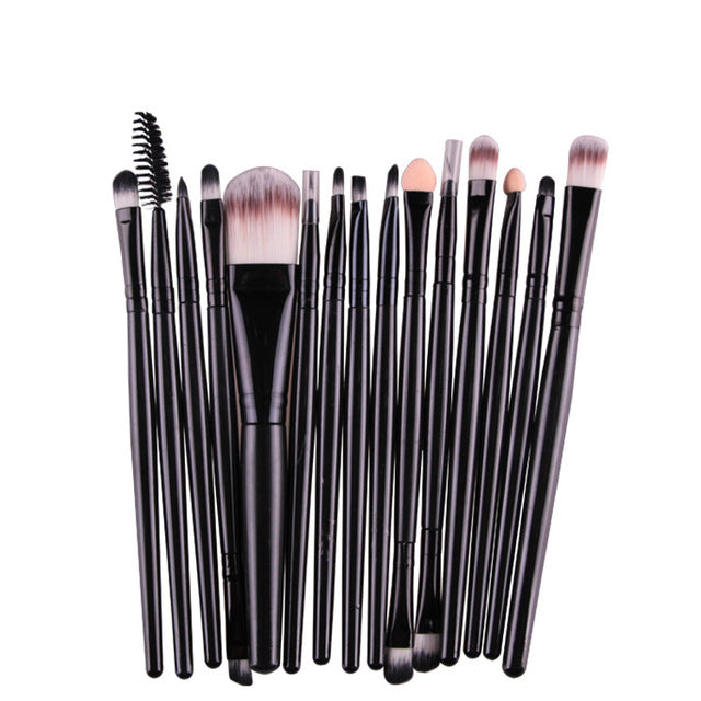 15-Piece Makeup Brush Set for Smooth, Precise Looks