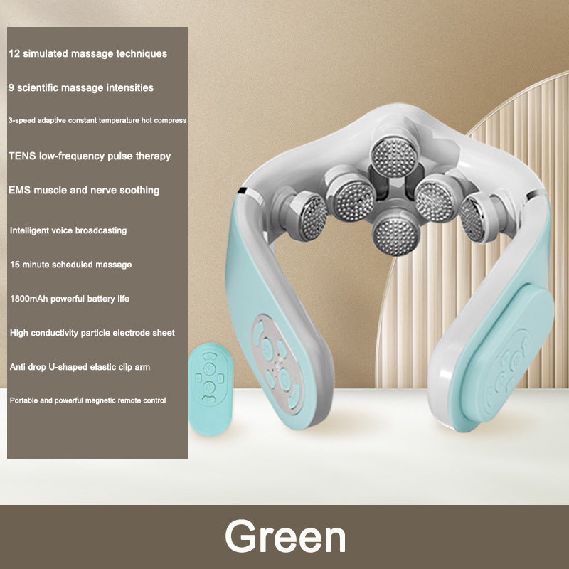 Cervical Neck Massager — 8D TENS & Heat Therapy for Deep Relief