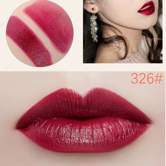Velvet Matte Lipstick – Luxury Red, Pink & Berry Shades