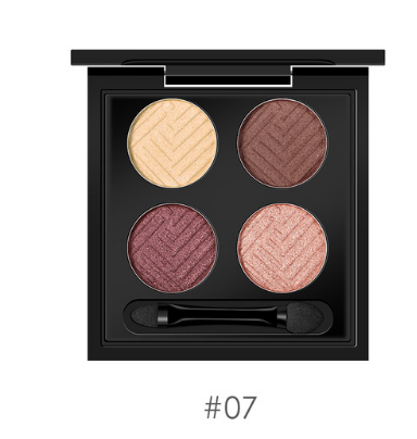 4-Color Eyeshadow Palette for Dimensional Eye Makeup