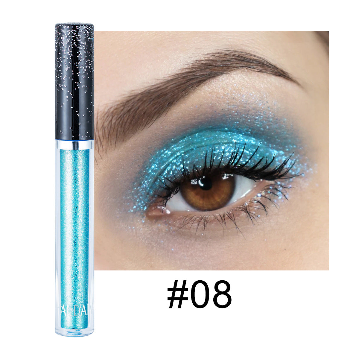 12 Color Liquid Eyeshadow for High-Shine Sparkle Looks