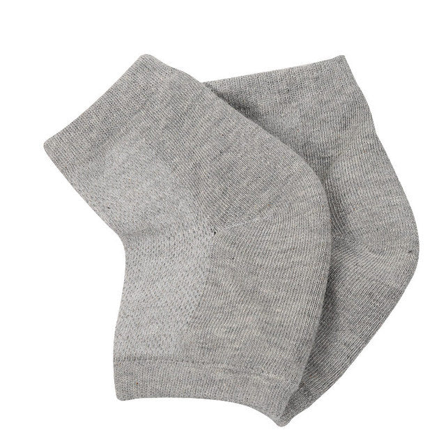 Silicone Gel Heel Socks for Cracked, Dry Foot Skin