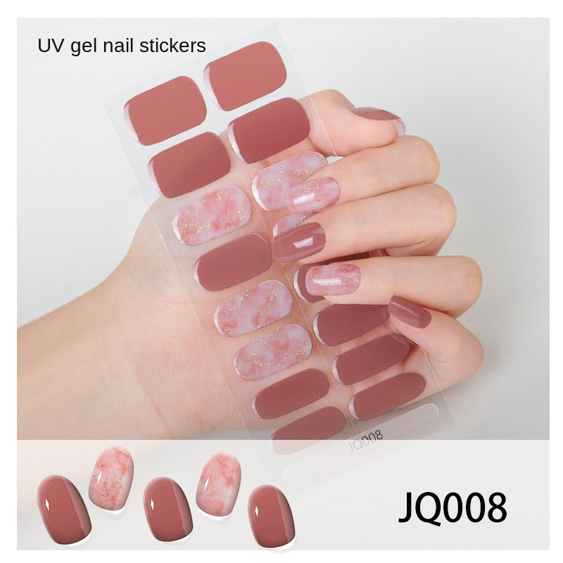 Semi-Cured UV Gel Nail Stickers — Salon Art in Seconds