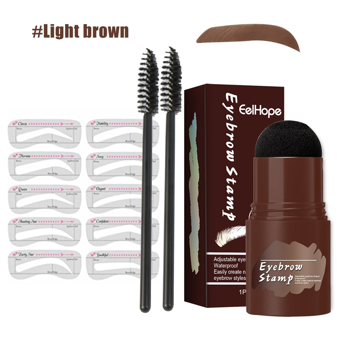 Eyebrow Stamp Kit for Fast, Natural-Looking Brow Shape