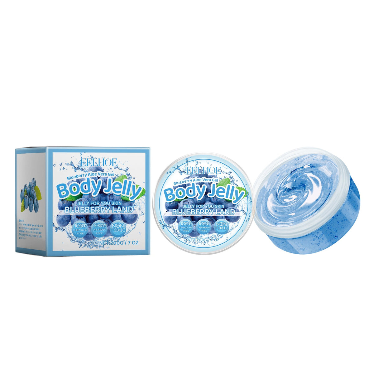 Aloe Vera Body Gel with Fruit Extracts, 200g Jar