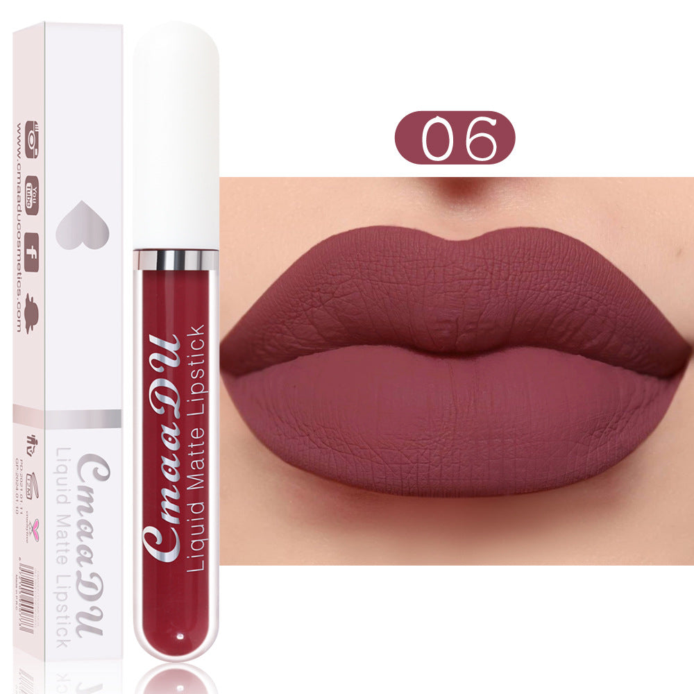 Matte Liquid Lipstick, Waterproof 18-Color Collection