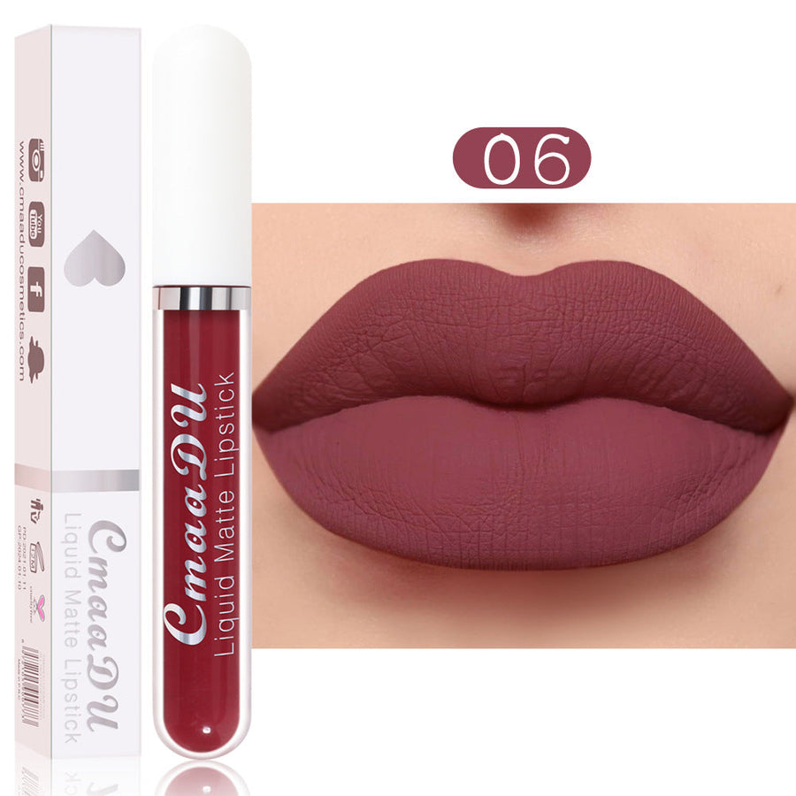 Matte Liquid Lipstick, Waterproof 18-Color Collection