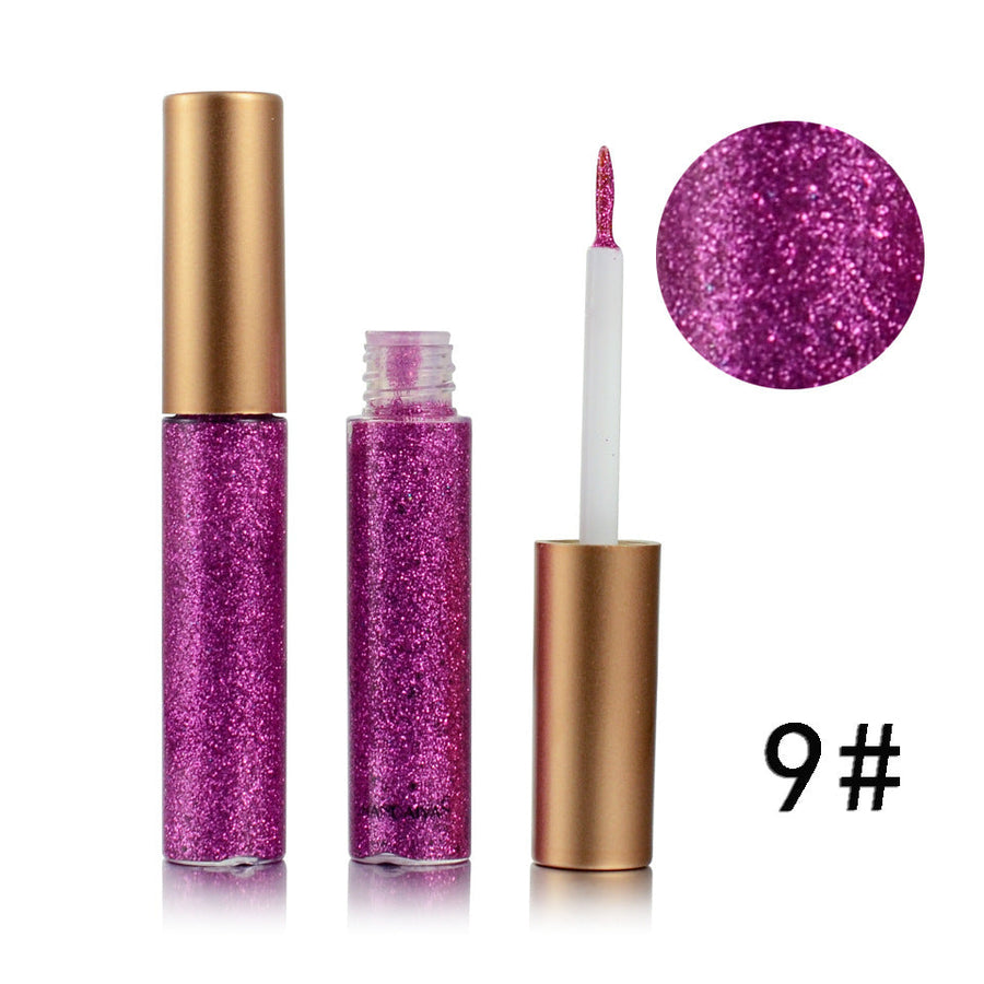 Glitter Eyeliner for Colorful Reflective Eye Looks