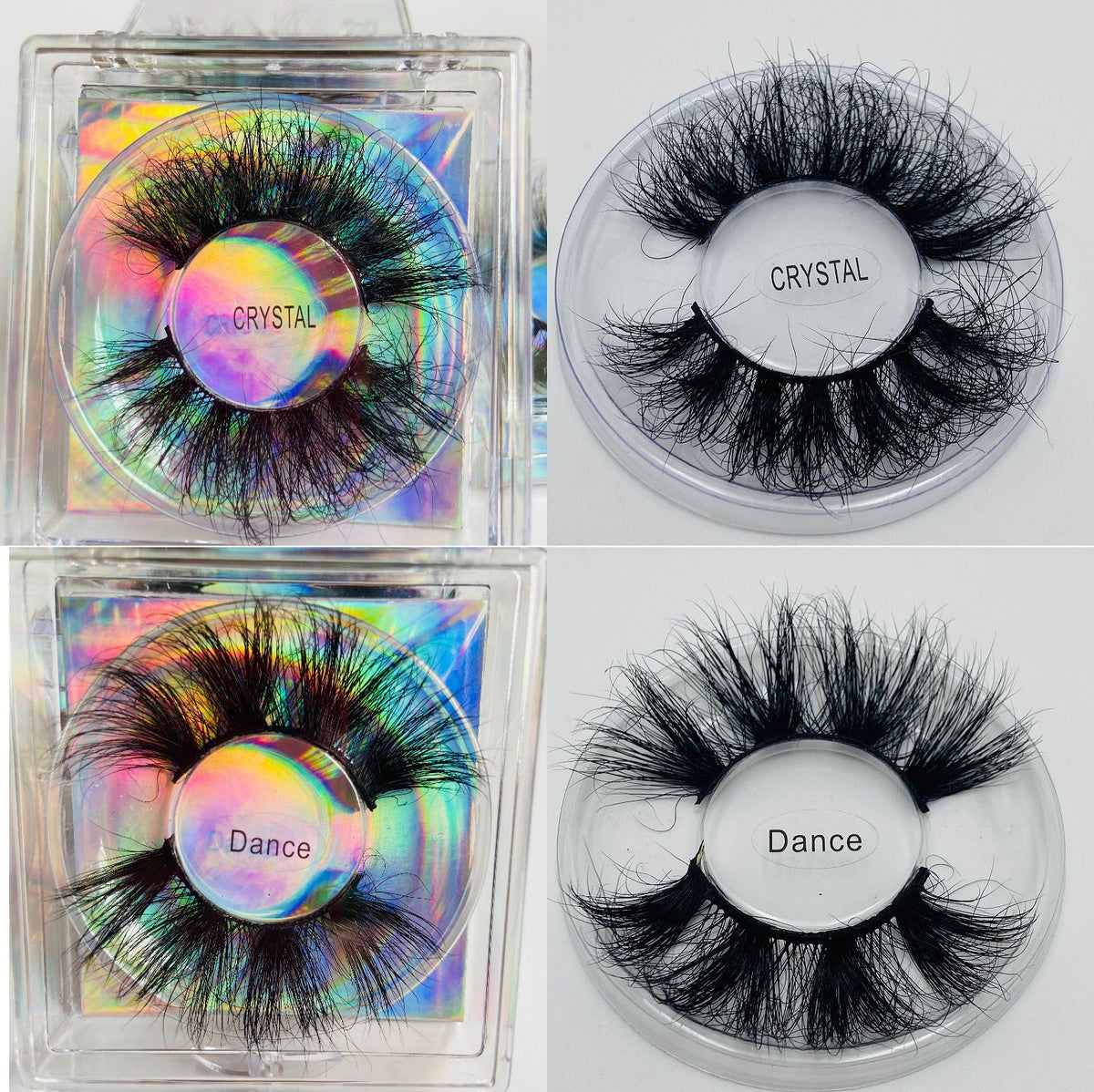 25mm False Eyelashes – Fluffy 8D Dramatic Glam Look