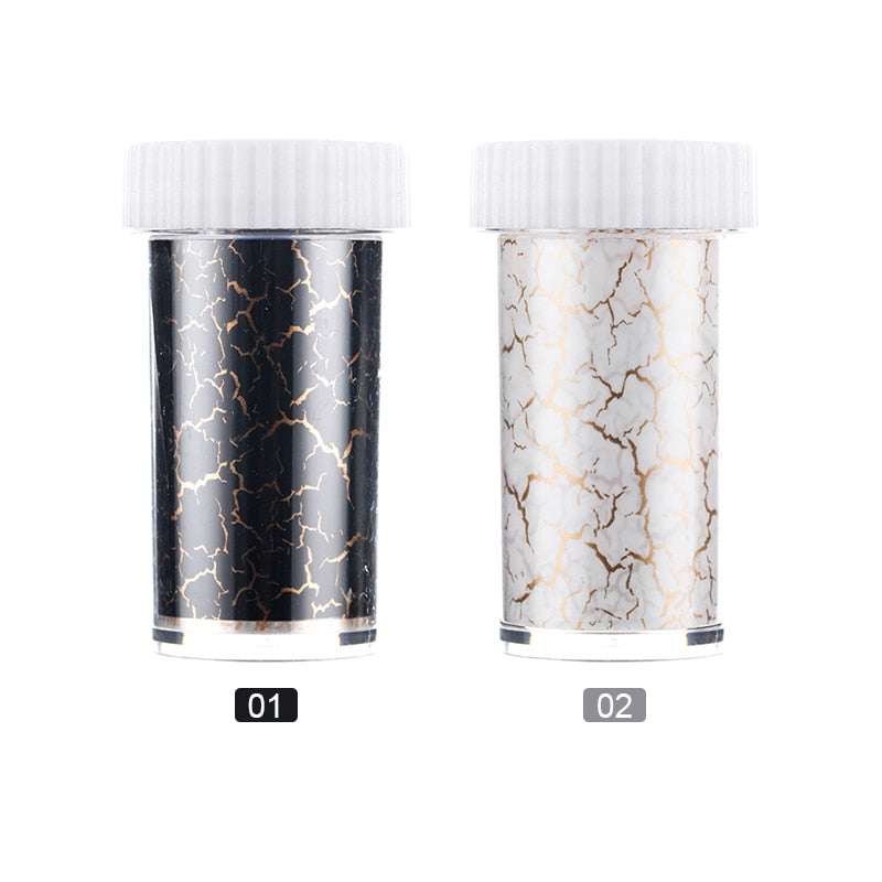 Holographic Nail Foil Transfer Stickers — 24-50 Sparkly
