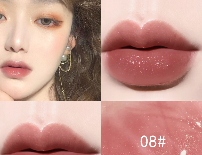 Clear Lip Gloss for Sparkling Glass-Like Lip Shine